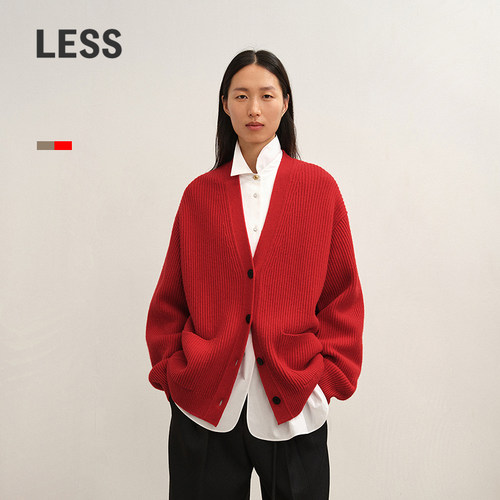LESS中长款针织开衫含山羊绒