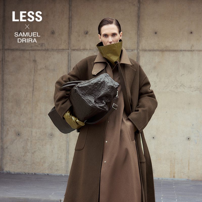 【SAMUEL系列】LESS冬绵羊毛双面呢大衣长款高级感外套2O0811340