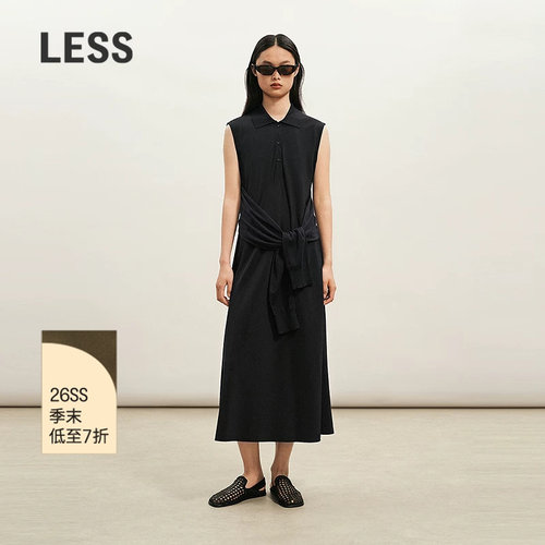 LESS解构无袖针织连衣裙