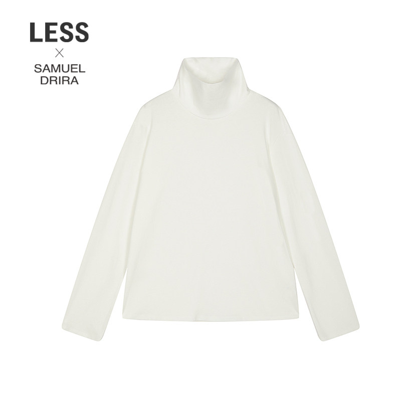 LESS修身套头高领长袖T恤女图片