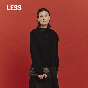 丝带针织衫 LESS2025冬新款 精工系列 含羊绒2PB318650 商场同款