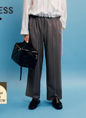 【商场同款】LESS2025年秋新款通勤直筒垂感休闲裤子女2P7E18330