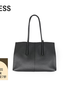 【商场同款】LESS2026春新款通勤牛皮革大容量竖琴包女3Q2L10210