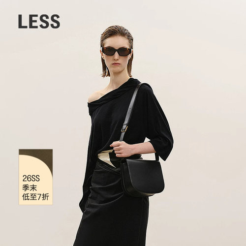 LESS一字领七分袖薄款针织衫