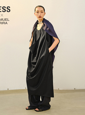 【商场同款/SAMUEL系列】LESS2026春新款双层无袖连衣裙2Q3G16550