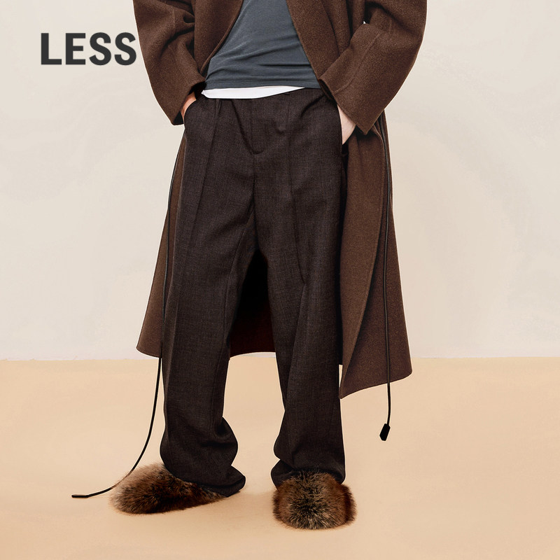 LESS周迅同款锥形九分西装裤女