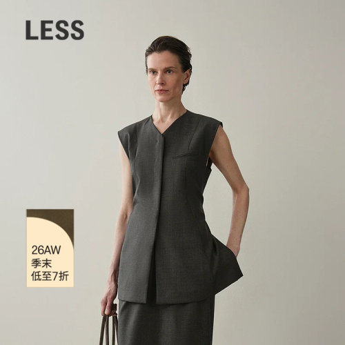 LESS高智感无袖马甲通勤