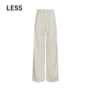 全棉通勤香蕉裤 LESS2026春新休闲抽绳卫裤 2Q2E13340 商场同款