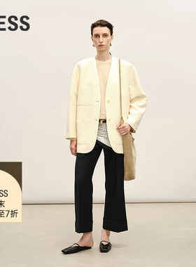 【商场同款】LESS2026春新款休闲通勤喇叭九分西装裤女2Q1E16650