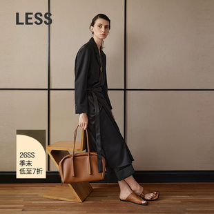 【商场同款/精工系列】LESS2026春新款拼接风衣连衣裙女2Q1G16600