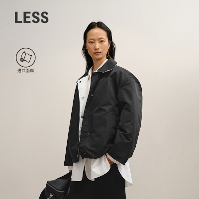 LESS进口双面穿白鸭绒羽绒服