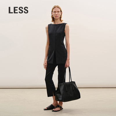 LESS环保醋酸通勤修身九分裤