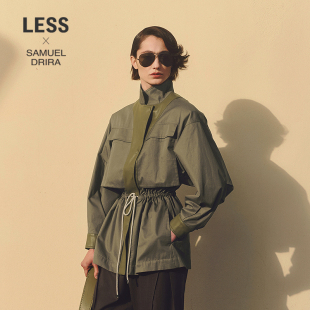 猎装 工装 LESS春季 夹克女收腰休闲外套2P3612820 SAMUEL系列