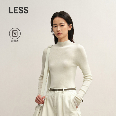LESS插肩袖修身打底套头针织衫