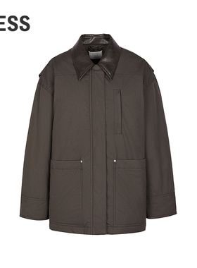 【商场同款】LESS2025冬新巴恩风工装复古白鸭绒羽绒服2PBC1519H