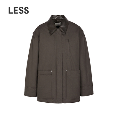 LESS巴恩风工装白鸭绒羽绒服