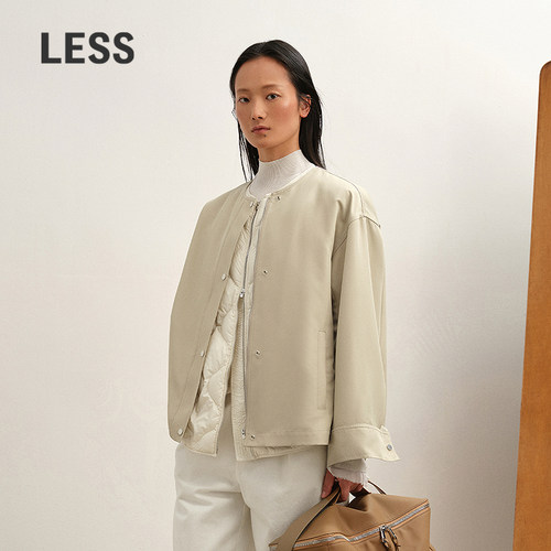 LESS宽松白鸭绒羽绒服两件套