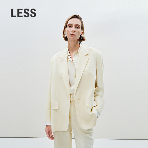 LESS气质一粒扣假两件西装外套女