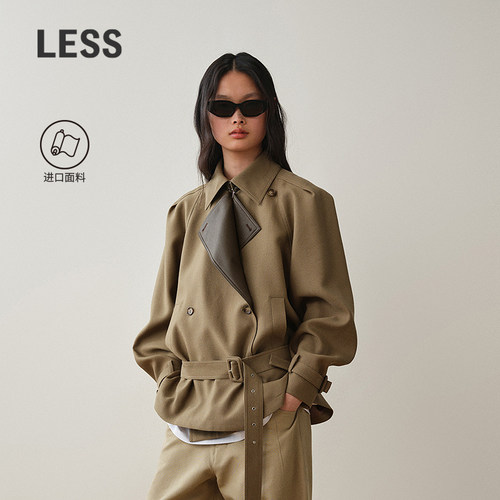 LESS韩系英伦风毛呢夹克
