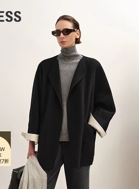 【商场同款/0压系列】LESS2025冬新款双面呢大衣含羊绒2PA815630