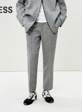 LESS春花呢简约气质职场通勤直筒九分烟管西装裤子女2P2E11080