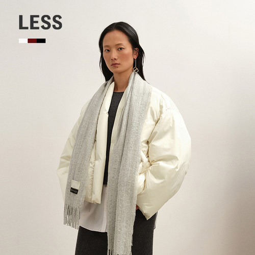 LESS短款夹克棒球羽绒服