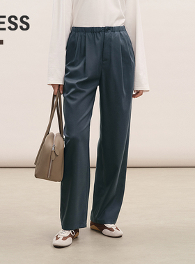 【商场同款】LESS2026春新款通勤直筒纯色西装休闲裤女2Q2E16400