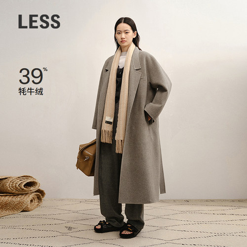 LESS韩系环保双面呢大衣