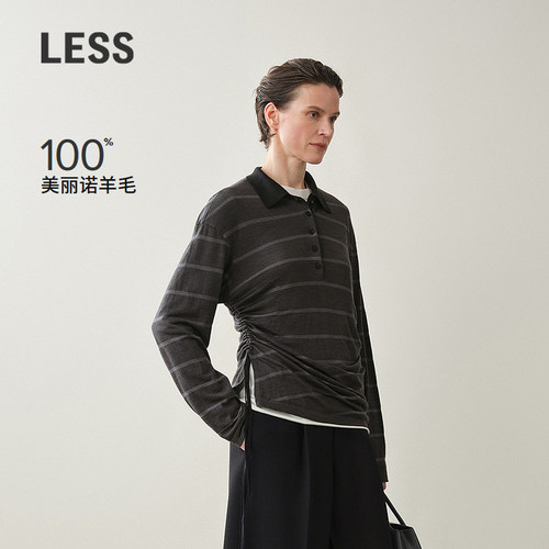 LESS通勤美丽诺针织衫