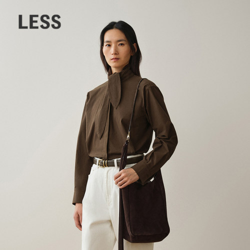 LESS全棉系带造型感衬衫