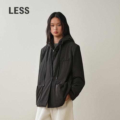 LESS可拆卸连帽工装棉衣