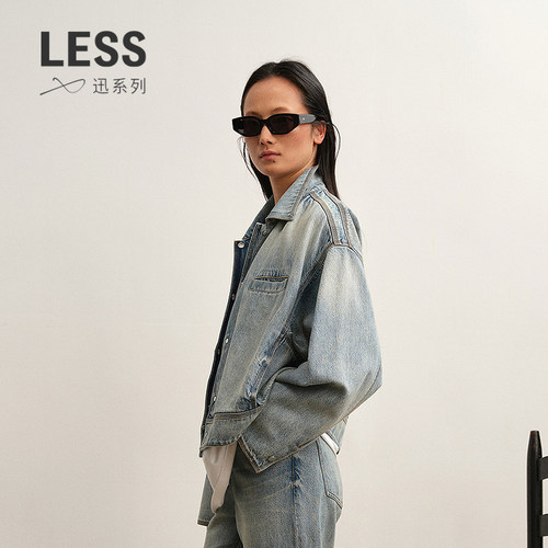 LESS土耳其进口牛仔夹克女