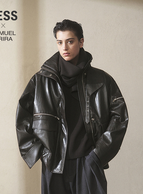 【商场同款/SAMUEL系列】LESS2025冬新款摩登仿皮衣外套2PBT17150