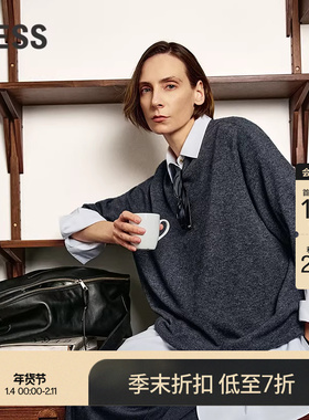 【商场同款/0压系列】LESS2025年秋新款套头中袖针织衫2P9315450