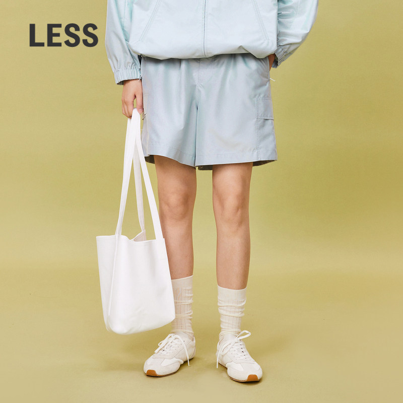 【0压系列】LESS春宽松纯色极简舒适轻户外风休闲短裤2O2E1