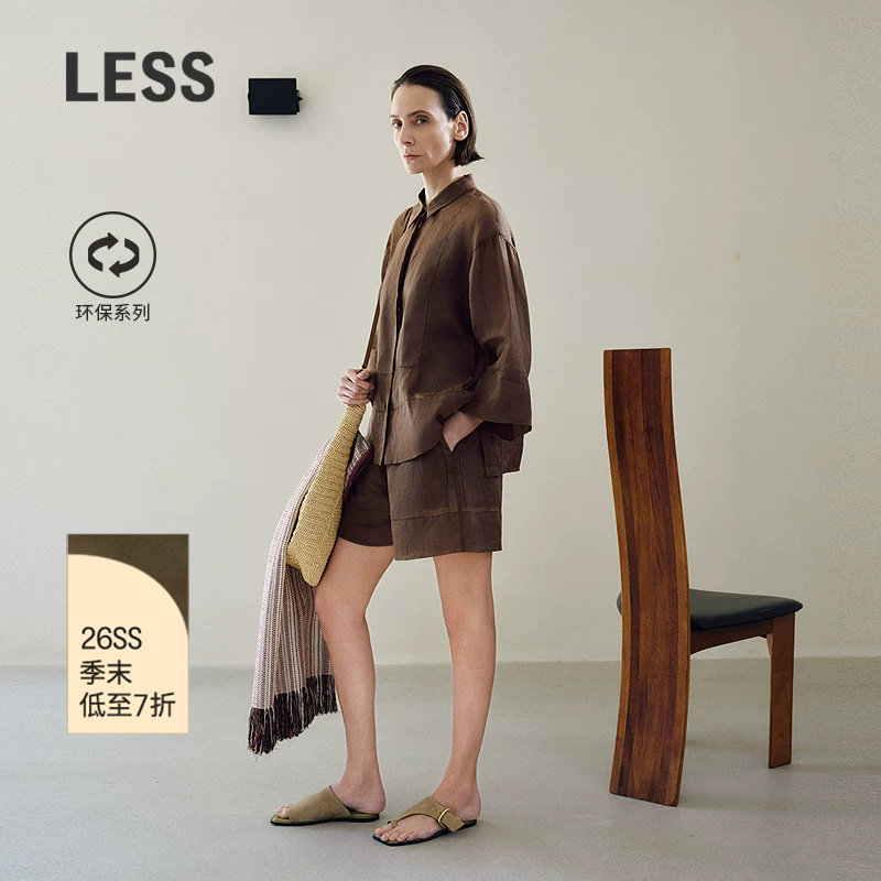 LESS环保苎麻通勤衬衫图片