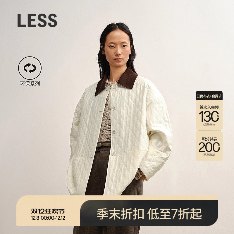 LESS巴恩风环保薄款棉衣外套