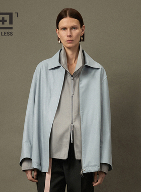 【周迅同款】LESS春秋外套女简约时尚下摆抽绳翻领夹克2N9611410