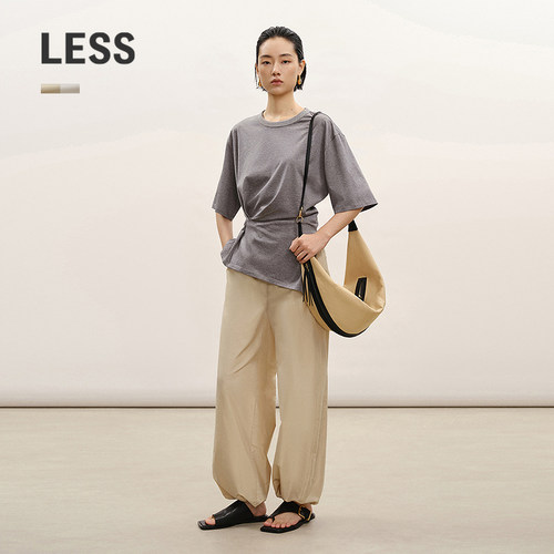LESS夏通勤休闲香蕉裤
