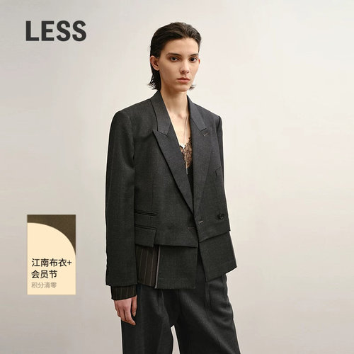 LESS通勤高智感垫肩西装
