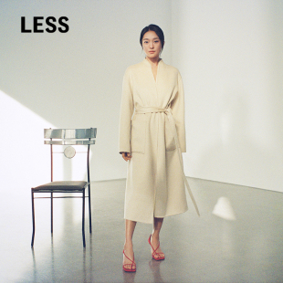 宽松气质丝羊绒双面呢大衣2Q1813870 LESS2026春新款 商场同款
