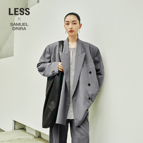 LESS联名52%绵羊毛西装外套