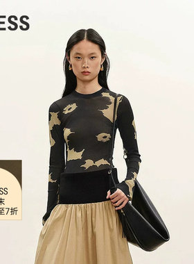 LESS圆领修身皮肤衣T恤女