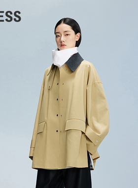 【精工系列】LESS春秋巴恩风夹克女休闲撞色工装外套2O8613600