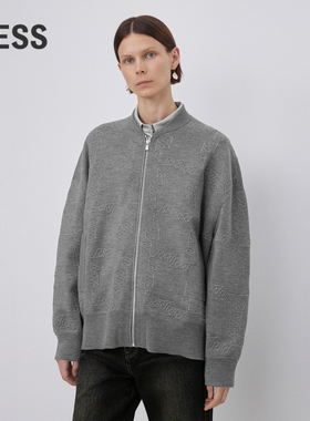 【精工系列】LESS春秋巴素兰羊毛针织衫女棒球领外套2N9311580