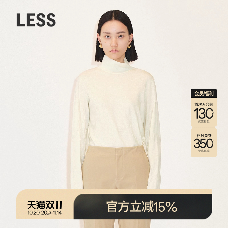 LESS长袖优雅高领套头毛衫