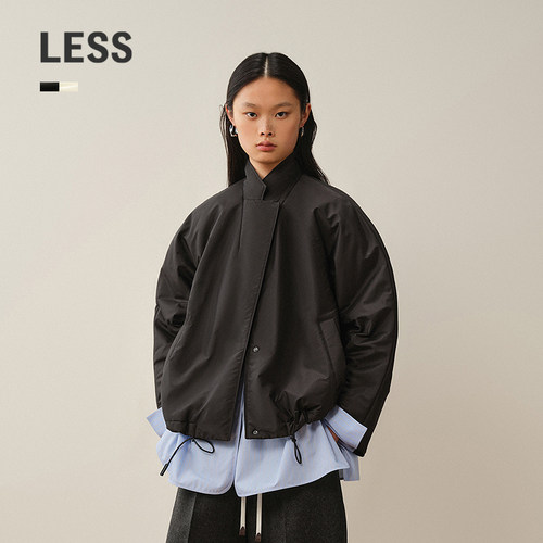 LESS轻便立领短款夹克棉衣
