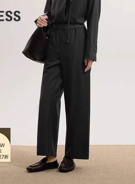 【商场同款】LESS2025年冬新款直筒宽松休闲时尚九分裤2P0E1501H