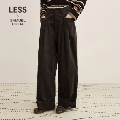 LESS休闲复古阔腿长裤