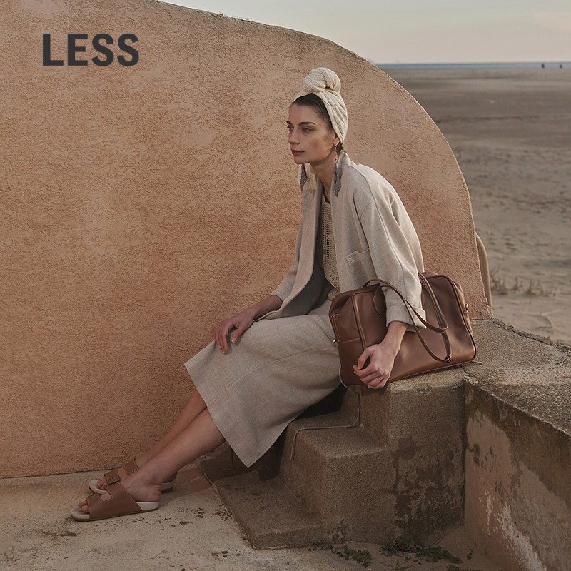 【0压系列】LESS新中式衬衫女无扣斜门襟系带开衩上衣2P521